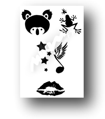 Sets of Re-usable stencils