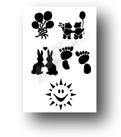 Sets of Re-usable stencils